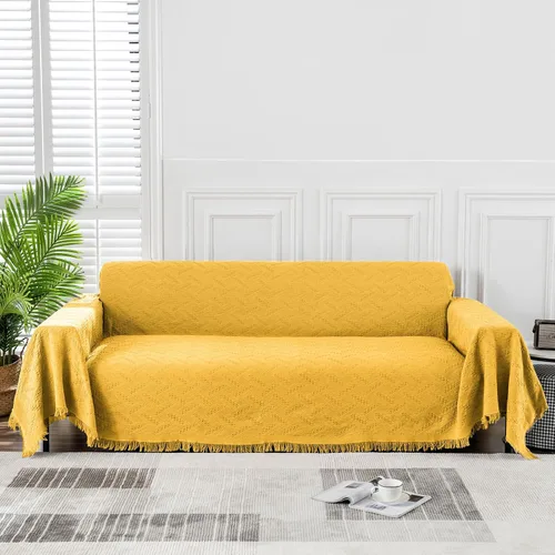 Miniatura 13 de MEETSKY Fundas para Sofá Cubiertas para Sofá Pequeño Fundas para Sofá para Loveseat/Silla/Futón Reclinable Protector de Sofá Lavable Decorativo