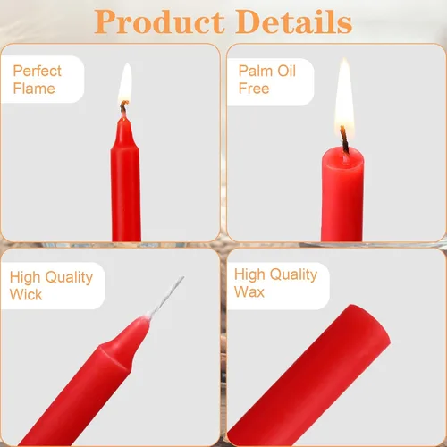 Miniatura 3 de MTLEE Paquete de 300 velas sin goteo de 4 pulgadas para lanzar campanadas, hechizos, rituales, curación, trabajo mágico (colores surtidos)