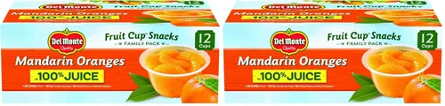 Miniatura 9 de Del Monte Naranja mandarina en tazas de aperitivos 100% jugo, tazas de 4 onzas (paquete de 12)