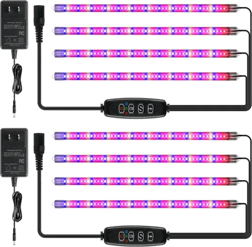 Miniatura 16 de iPower - Lámpara LED de crecimiento con espectro completo para plantas de interior, cuello de cisne ajustable, 2/3 modos de luz y 5/10 niveles rojo