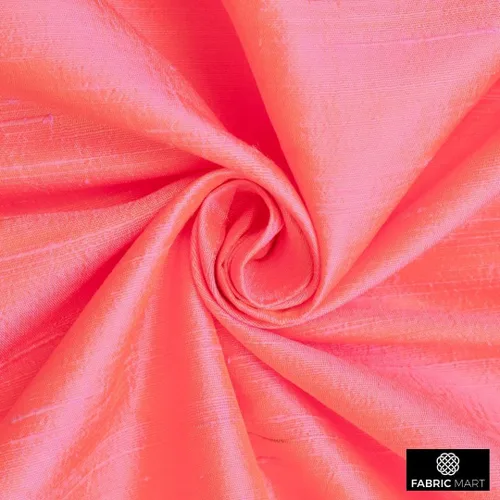 Miniatura 8 de Fabric Mart Direct The Yard, tela Dupioni de seda rosa, oro por The Yard, 2 yardas continuas 41 pulgadas de ancho Slubbed Dupioni Silk Solid