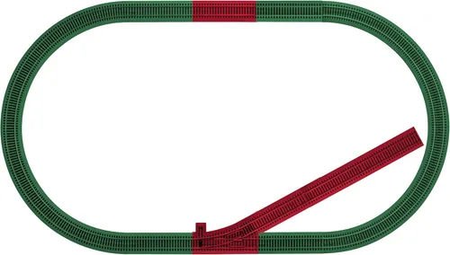 Miniatura 2 de Lionel American Flyer, pista eléctrica S-Gauge Track, paquete de pista adicional de bucle de paso interno