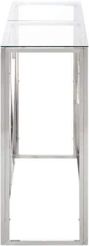 Miniatura 9 de vidaXL Mesa de consola, mesa de sofá, mesa de consola de pasillo, detrás de la mesa del sofá para sala de estar, estilo moderno, acero inoxidable