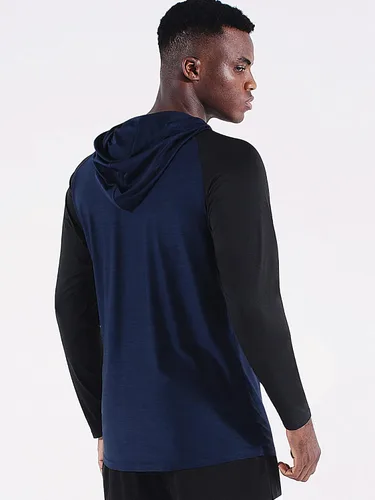 Miniatura 5 de NELEUS Camisa deportiva Dry Fit para hombre, para entrenamiento, correr, manga larga, con capucha