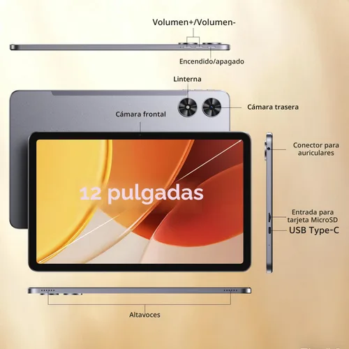 Miniatura 7 de SVITOO Tablet de 12 pulgadas, tableta Android 16, pantalla grande de 12 pulgadas, pantalla 2K, Octa-Core, 30 GB de RAM 128 GB de almacenamiento 1 TB