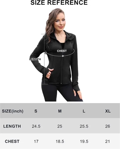 Miniatura 7 de COZZYON Womens Athletic Full Zip Lightweight Yoga Workout Track Sports Zip Up Jacket with Thumb Holes