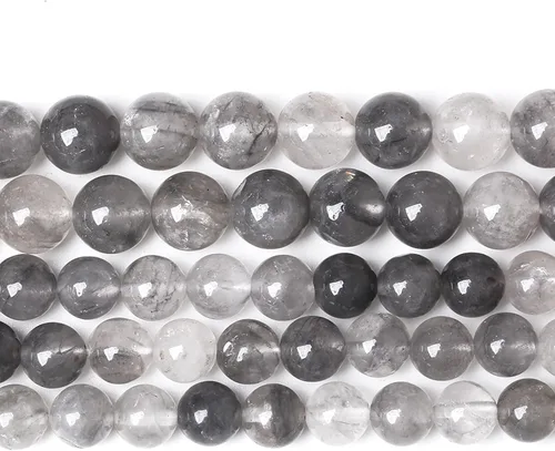 Miniatura 34 de 45 piezas de cuentas de piedra natural de arco iris de Alashan de 8 mm de ágata para hacer joyería, cuentas de piedra de 15" para pulseras