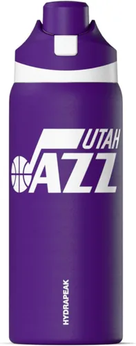 Miniatura 13 de Hydrapeak Botella de agua aislada con licencia oficial de la NBA Phoenix Suns Oasis de 32 onzas con tapa de botón y asa integrada, botella deportiva