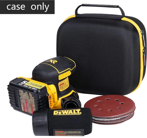 Miniatura 2 de khanka Estuche rígido de viaje compatible con lijadora orbital DEWALT 20V MAX (DCW210B), solo funda