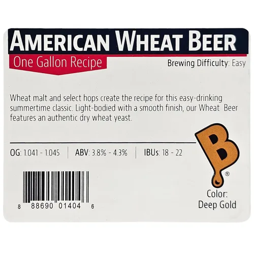 Miniatura 8 de Brewer's Best Kit de ingredientes de cerveza casera de un galón (cerveza de trigo americana)