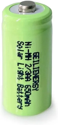 Miniatura 2 de 8 baterías recargables Ni-MH de 2/3AA 1.2V 650mAh para aplicaciones estáticas de alta potencia, ciclomotores eléctricos, medidores, dispositivos RC