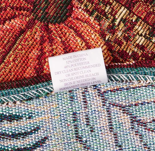 Miniatura 3 de Tapiz de lino violeta para cosecha de otoño, Acción de Gracias, hojas de otoño, girasoles, frutas, calabazas, tapiz tejido de algodón de poliéster