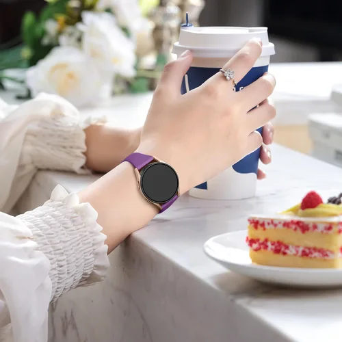 Miniatura 7 de GEAK Compatible con Samsung Galaxy Watch 7 Banda de 40mm 44mm/Ultra 47mm, Samsung Watch 6/5/4, Banda de silicona suave y delgada de 20mm