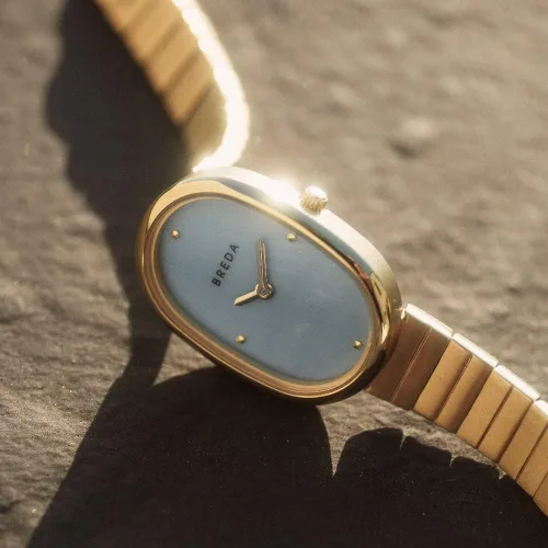 Miniatura 5 de Breda Reloj de pulsera de acero inoxidable y metal, 0.906in