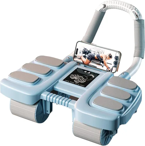 Miniatura 6 de 2025 New Ab Wheel Roller with Elbow Support - Automatic Rebound Abdominal Wheel Roller, The Upgraded Four-wheel Abdominal Wheel Core Workout Azul