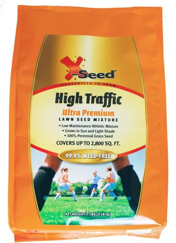 X-Seed Mezcla de semillas de césped de alto tráfico ultra premium, 7 libras