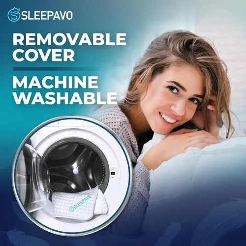 Miniatura 6 de Almohada ajustable de espuma viscoelástica triturada tamaño Queen – Rayón suave o firme derivado de la almohada de bambú para dormir de lado
