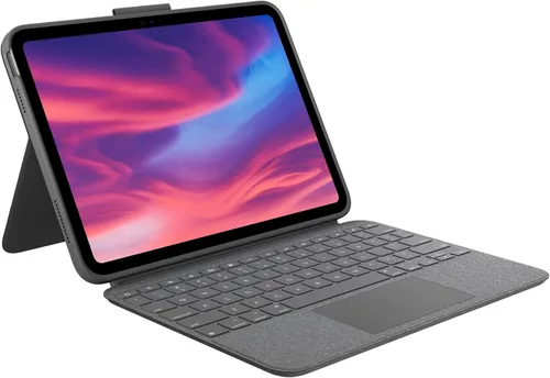 Miniatura 11 de Logitech Funda de teclado tipo folio resistente para iPad (10ª generación y A16) con conector inteligente y teclado duradero a prueba de derrames