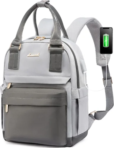Miniatura 25 de LOVEVOOK Mini mochila para mujeres y niñas, elegante mochila impermeable con puerto USB, bonita mochila para la escuela, viajes, fiestas, Negro