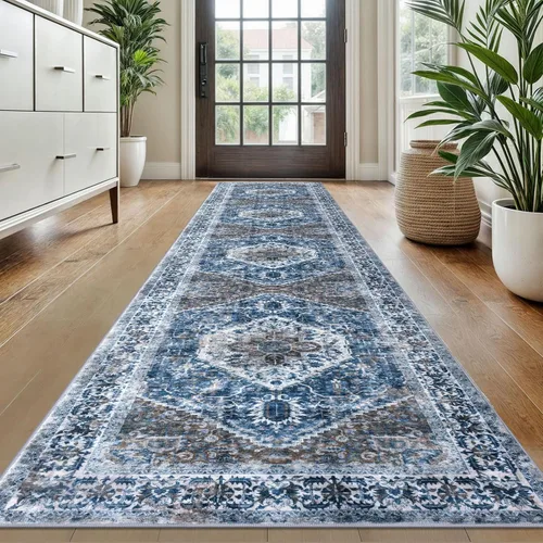 Miniatura 24 de KOZYFLY Alfombra Pequeña de Área 2x3 Pies Alfombras para Entrada Lavable Boho Alfombra de Entrada Antideslizante Tapete de Puerta Interior Entrada