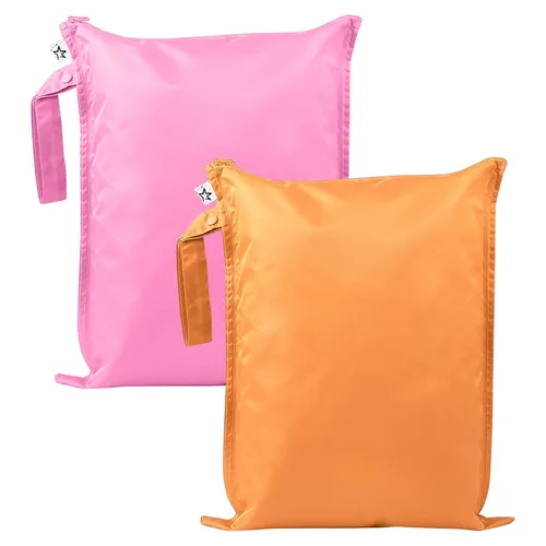 Miniatura 36 de Tiny Twinkle Bolsas Húmedas a Prueba de Desorden Paquete de 2 Bolsas Húmedas Reutilizables e Impermeables para Trajes de Baño Ropa de Bebé
