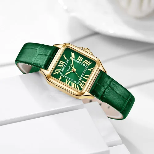 Miniatura 3 de Classic Relojes cuadrados de mujer con números romanos, de vestir, informal