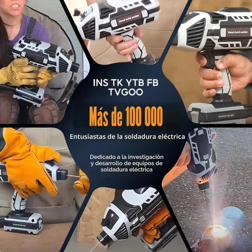 Miniatura 7 de Máquina de soldadura portátil de mano – Soldador de mano inversor IGBT de 110 V, soldador de arco portátil de 20-120 A, arranque en caliente y Gris