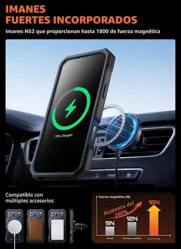 Miniatura 6 de SUPCASE Funda para iPhone 17 Pro Max (UBGrip Pro), [protector de pantalla de vidrio templado integrado y soporte] [cubierta de control de cámara]