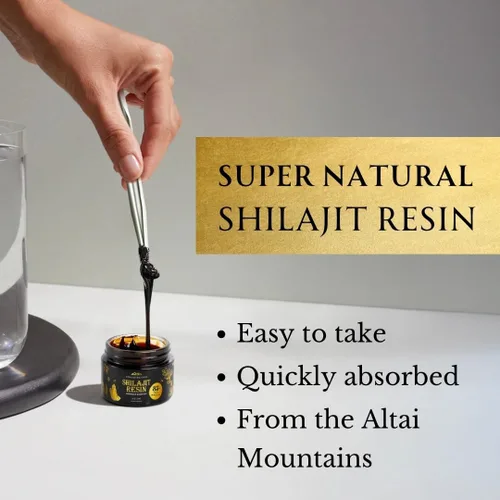 Miniatura 3 de Super Natural Goods Resina Shilajit de alta potencia nutricional, grado A con más de 85 minerales derivados de plantas y ácido fúlvico, energía e