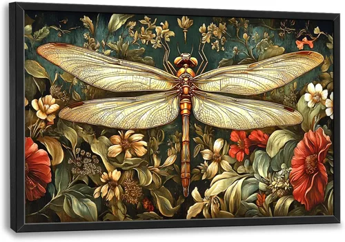 Miniatura 58 de Cuadros Grandes Enmarcados Arte de Pared para Sala de Estar, Lobos del Bosque Decoración de Pared de Gran Tamaño Lobo Animal Impresión en Lienzo