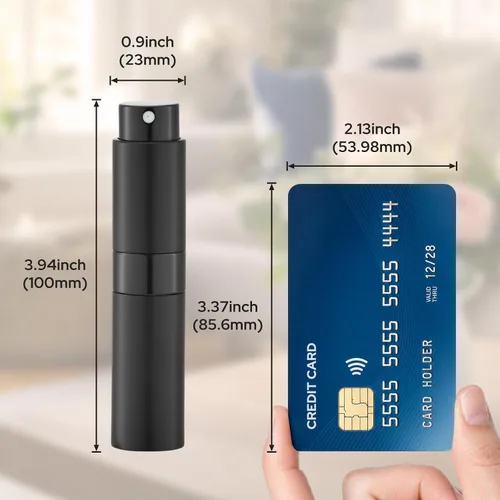 Miniatura 8 de LISAPACK Botella de Spray de Perfume de 8ML con Atomizador para Viaje (3 PIEZAS) Dispensador de Colonia Vacío, Pulverizador Portátil Esenciales