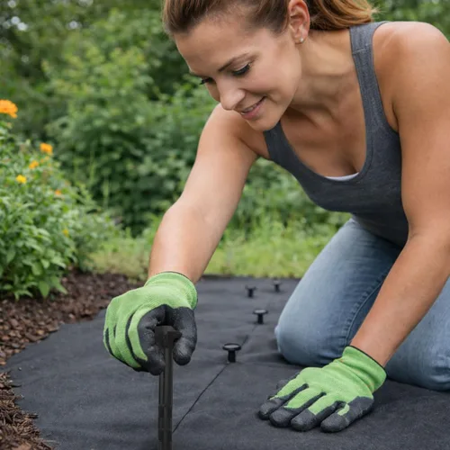 Miniatura 4 de Estacas de jardín resistentes para tela de malezas, césped, manta de erosión, tela de paisaje, más segura que las grapas de césped de acero (100)
