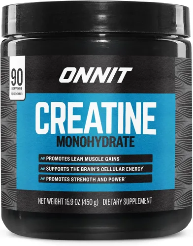 Miniatura 12 de ONNIT Polvo de monohidrato de creatina, IGEN(TM) probado sin OMG, 0.18 oz de creatina premium para fuerza muscular, potencia y masa magra, apoya