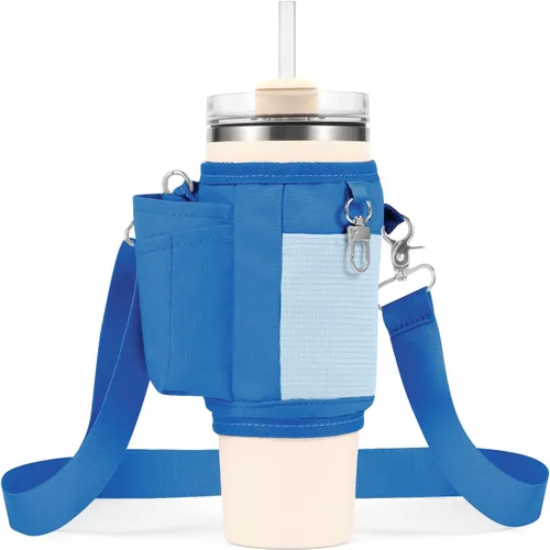 Miniatura 13 de All Day Quencher Carry All for Stanley 40/30 oz Tumbler, Crossbody Bag with Phone Holder & Strap, Water Bottle Carrier Bag