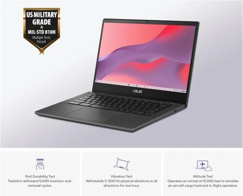 Miniatura 5 de Computadora portátil ASUS Chromebook CM14 (14" FHD LED antirreflejos, MediaTek Kompanio 520, almacenamiento de 128GB