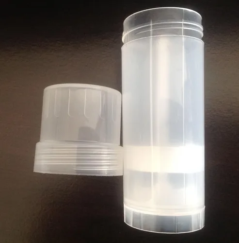 Miniatura 3 de (5) Contenedores de desodorante de plástico transparente vacíos – cilindros de 2.2 onzas – tubos desodorantes vacíos, Natural, Casual