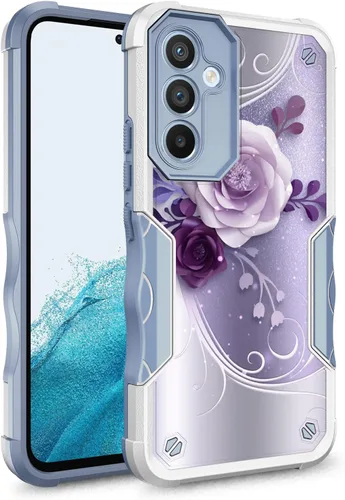 Miniatura 10 de Compatible con Samsung Galaxy S23, funda híbrida de doble capa con diseño gráfico resistente para Samsung Galaxy S23 (atrapasueños)
