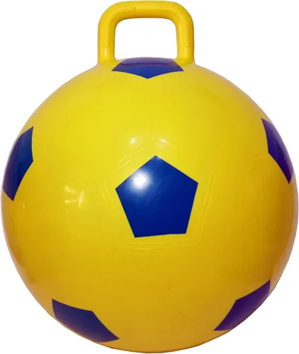 Miniatura 8 de AppleRound Pelota espacial con bomba en estilo de fútbol, 18 pulgadas de diámetro para edades de 3 a 7 años, gorila canguro, Hoppity Hippity Blanco