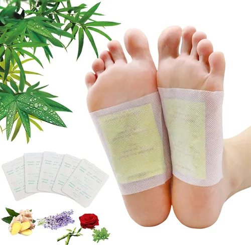 Miniatura 7 de 100 almohadillas de vinagre de bambú natural y jengibre en polvo para pies, limpieza profunda para aliviar el estrés, mejor sueño, adecuadas