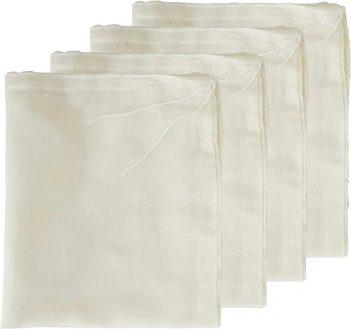 Miniatura 12 de Bolsas de estopilla para colar, reutilizables, coladores de paños de café y queso, bolsa grande de nuez y leche, bolsas de filtro de malla fina