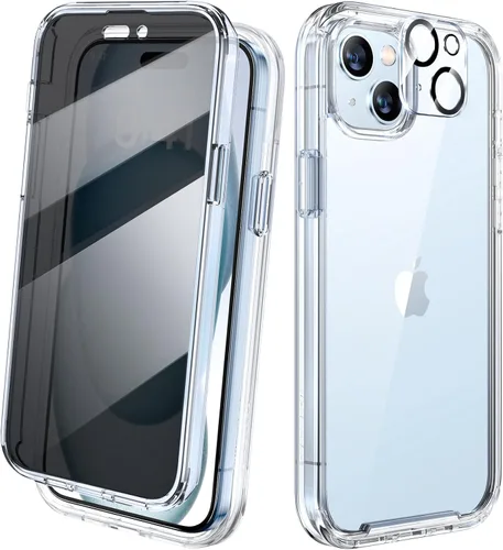 Miniatura 162 de Diaclara - Funda compatible con iPhone 11, carcasa resistente de cuerpo completo con protector de pantalla integrado sensible al tacto y Transparente