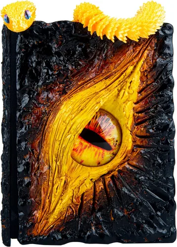 Miniatura 10 de Diario hecho a mano con relieve de monstruo de ojo grande, cuaderno de grabado de resina, papel en blanco, bloc de notas de viaje de tapa dura