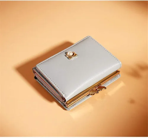 Miniatura 3 de JIUFENG - Cartera corta para mujer, diseño coreano
