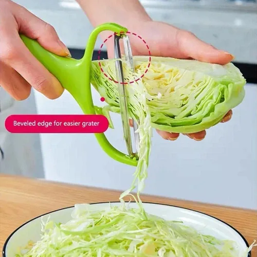 Miniatura 4 de Trituradora de repollo verde, cortador de verduras, rebanador de repollo, pelador de patatas y frutas de acero inoxidable, ralladores de repollo