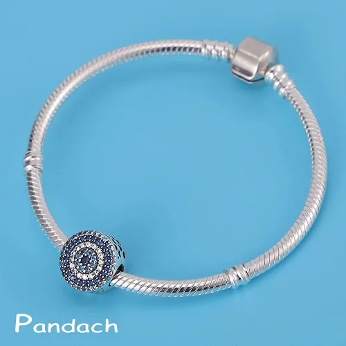 Miniatura 2 de Pandach Dijes de plata de ley 925 para pulseras y collares, colgantes de mariposa y auriculares, dijes de trébol, joyería de regalo para mujeres