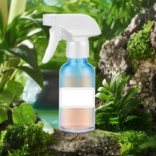 Miniatura 7 de Tecohouse Botellas pulverizadoras de vidrio de 4 onzas, paquete de 2 botellas de spray para cabello vacías recargables rociadores de niebla fina