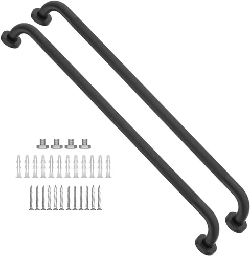 Miniatura 14 de Barra de agarre antideslizante de 12 pulgadas para ducha, Munzong, barra de baño de acero inoxidable, barra de equilibrio de baño satinada