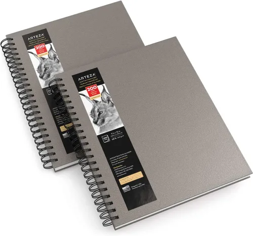 Miniatura 9 de Arteza - Cuaderno para bocetos, tapa dura Negro