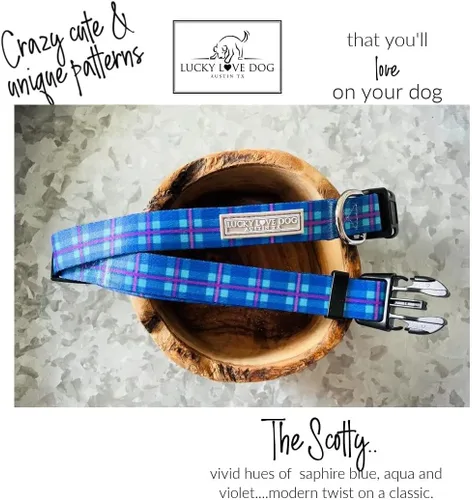 Miniatura 57 de Lucky Love Dog - Collar de perro ajustable con hebilla de fácil clic para los grandes, duradero y cómodo para perros machos y hembras, collar