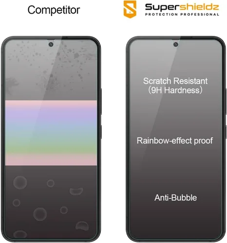 Miniatura 2 de Supershieldz Protector de pantalla de vidrio templado diseñado para Samsung Galaxy S22 5G (6.1 pulgadas), antiarañazos, sin burbujas
